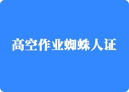 Www.操逼.com高空作业蜘蛛人证